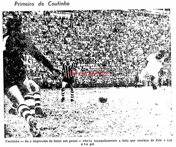 07/05/1964 - Racing Club 1 x 2 Santos - Amistoso - Acervo Santista