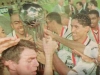 Comemoração em Rosário, na Argentina, pela conquista da Copa Conmebol em 1998.